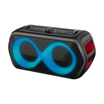 Портативная Bluetooth колонка MONSTER Go M176 80W беспроводная акустика для отдыха дома путешествий природы и заведений мощный звук Блютуз USB TF FM радио длительное время работы совместима с Android iPhone планшетами и ноутбуками