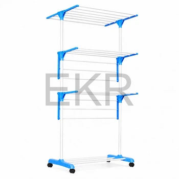 Складана сушарка для білизни на колесах Garment Rack With Wheels (JU-8480)