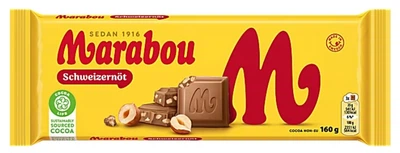 Молочний шоколад з подрібненими горіxами Marabou, 160 g 10879_marabou