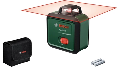 Линейный лазерный нивелир Bosch PLL 360-1, 360 гр, 2х1.5 В LR6 (AA), футляр (0603663L00)