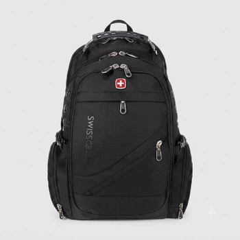 Міський рюкзак SwissGear 8810 для ноутбука 15.6" з USB-портом і виходом для навушників Чорний
