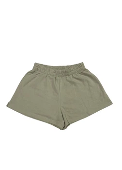 Подростковые шорты на резинке для девочки H&M 271230356_lightgreen 146 см Светло-зеленые (2727000113315)
