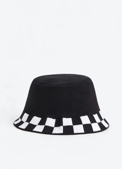 Дитяча в'язана панама H&M 271143750 52-54 см Чорний/Білий (2727000101503)