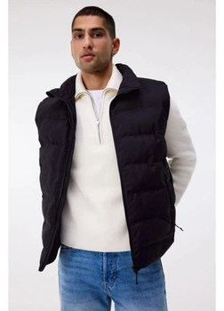 Теплий жилет чоловічий H&M 271274643 S Чорний (2727000132842)