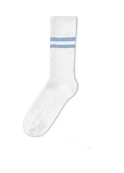 Носки мужские высокие H&M 270384604_white 40-41 Белый/Голубой (2727000115258)