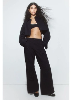 Брюки женские H&M 271245409 34 Черные (2727000120474)