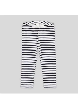 Дитячі лосини для дівчинки H&M 270674886_strip 110 см Білий/Синій (2727000111724)