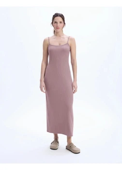Платье длинное летнее женское H&M 271174465 XS Фиолетовое (2727000123529)