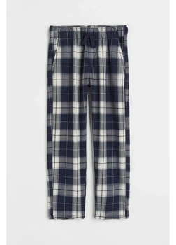 Детские пижамные штаны для мальчика H&M 270979403 92 см Темно-синий/Бежевый (2727000138035)