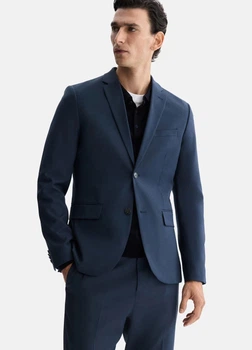 Піджак чоловічий H&M 271250484 48 Темний синій (2727000105143)