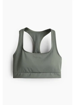 Спортивный топ для фитнеса женский H&M 271226768 M Зеленый (2727000128791)