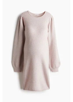 Платье для беременных короткое осеннее женское H&M 271241144 M Розовое (2727000124922)