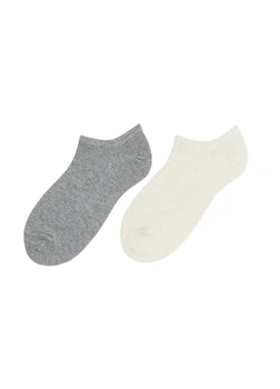 Набір дитячих бавовняних шкарпеток 2 пари H&M 271260277_2pcs розмір 20-22 р Бежевий/Сірий (2727000115180)