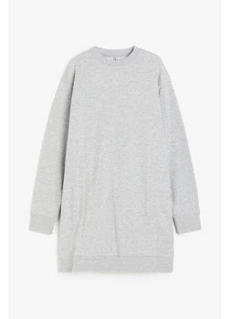 Платье для беременных короткое осеннее женское H&M 271196028 XL Серое (2727000111045)