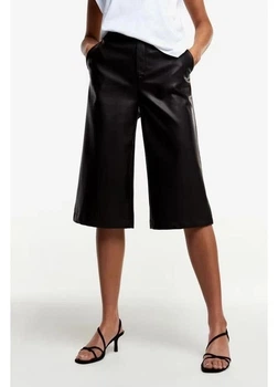 Шорты из искусственной кожи женские H&M 270909427 36 Черные (2727000143749)