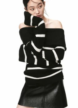 Джемпер женский H&M 271192801 M Черный (2727000099756)
