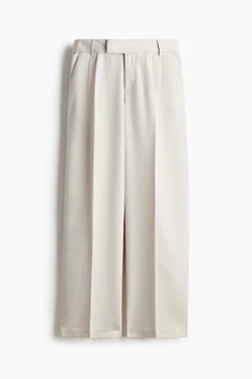 Брюки женские H&M 271172763 38 Бежевые (2727000126988)