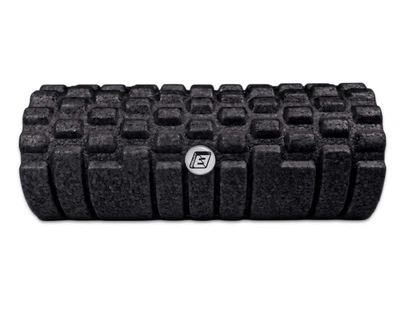 Массажный ролик EasyFit Grid Roller EPP 33 см для МФР, валик для спины, ног и мышц Черный (EF-2042-BK)