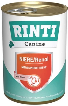 Влажный диетический корм для собак Rinti Veterinary Canin Niere Renal with Beef с говядиной при заболеваниях почек 400 г (4000158970442)