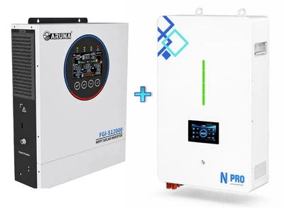 Комплект резервного питания 12 кВт ARUNA (инвертор FGI S12000/48 и 48200 N-PRO) с Wi-Fi модулем