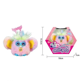 Мягкая интерактивная игрушка Ферби Furby высота 6 см, мелодия, говорит на языке эльфов, подсветка, ушки раскладываются.