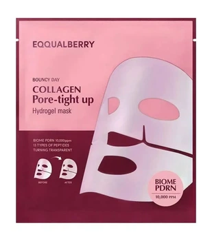 Гидрогелевая маска EQQUALBERRY Collagen Pore-Tight Up Hydrogel Mask 30 г 1 шт