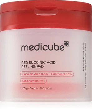Пілінг-педи Medicube Red Succinic Acid Peeling Pad 155 г для очищення пор та проблемної шкіри
