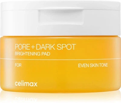 Тонер-педи для обличчя CELIMAX Pore+Dark Spot Brightening Pad 80 шт / 175 мл для освітлення шкіри та звуження пор