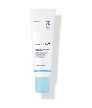 Зволожувальна сонцезахисна сироватка MEDICUBE Zero Pore Moisture Sun Serum SPF50+ PA++++ 50 мл для захисту та догляду за шкірою