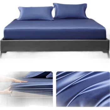 Покрывало для кровати Mercury Home Textile из хлопка, плотность 100 нитей, длинноволокнистый хлопковый сатин, наматрасник, 1,5х2 м