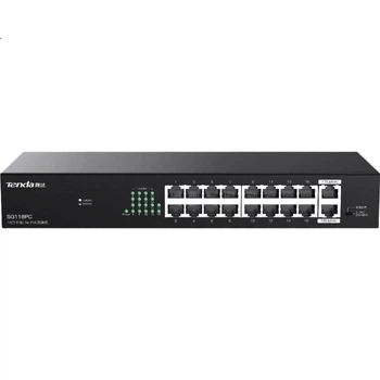 Коммутатор Tenda SG118PC PoE на 16 портов с 2 гигабитными uplink