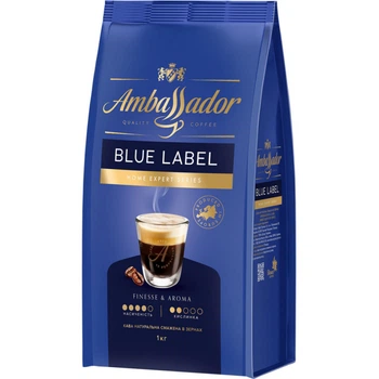 Кофе Ambassador Blue Label в зернах 1 кг (am.52078) (346963)