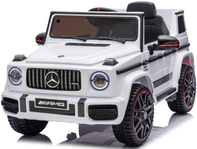 Детский электромобиль MERCEDES G63 12V белый с пультом управления Diego