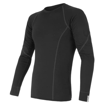 Термоблузка Merino Active LS черная мериносовая S