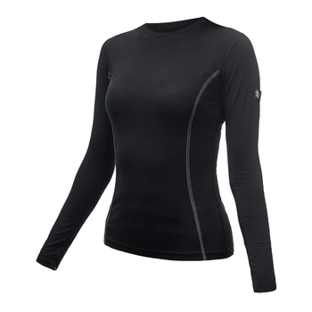 Термоблузка женская Sensor Merino Active LS черная XL мериновая шерсть