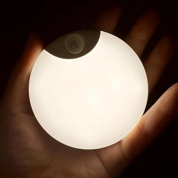 Круглый LED ночник AND HA-183 с датчиком движения беспроводной для помещений и коридоров дома