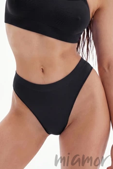 Трусики-стринг бесшовные InSecret String Basic BLACK S/M Черные