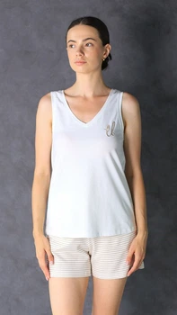 Комплект піжама жіноча Ellen caramel 4570/25/01 S бежевий