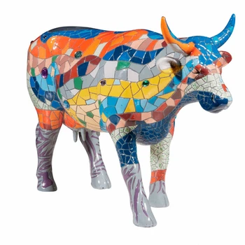 Колекційна статуетка Cow Parade корова Barcelona, Size L, 30×9×20 см (46783)