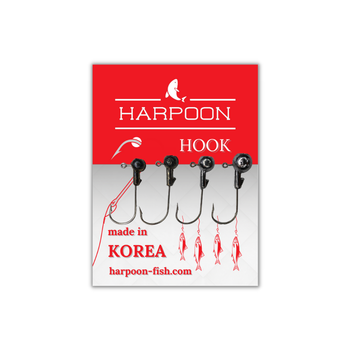 Набір Джиг-голівок HARPOON №1/0 (4,5,7г)