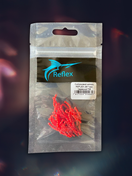 Силіконовий мотиль REFLEX 35*1мм Червоний П/Е європідвіс