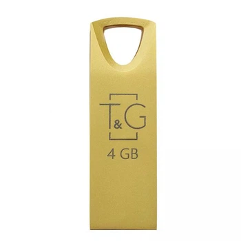 Флеш память/флеш накопитель USB 4GB T&G метал 117 золотой