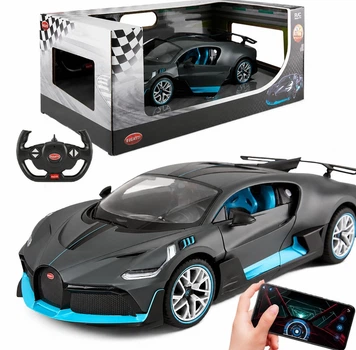 Радиоуправляемая модель 1:14 автомобиля Bugatti Divo от Rastar, управление как пультом так и смартфоном 33 см
