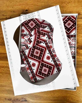 Набір скатертина бавовняна "Коровай" 1.1м х 1.5м + 4 рушника
