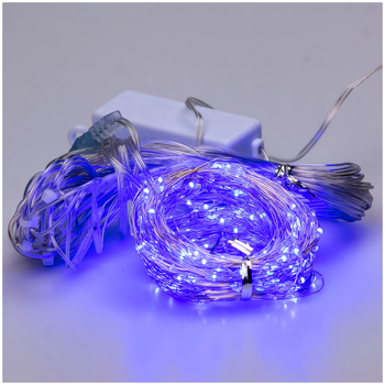 Гирлянда штора светодиодная 200LED 3х2м динамическая для дома синий GarlandoPro HM-0685