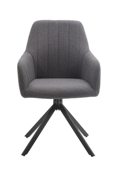Стул для кухни и гостиной Грейс Солярис 370х840х410 чёрный/серый (GAА0061404)