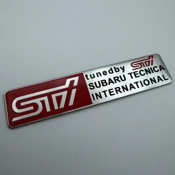 Наклейка на кузов эмблема Subaru табличка субару шильдик 120 мм tecnica interna tional STI