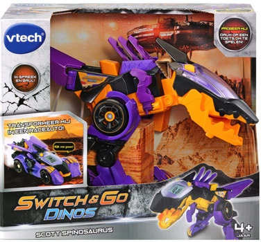 Іграшка‑трансформер VTech Switch & Go Dino Скотт Спінозавр 2 в 1 3830698 (3417761952238)