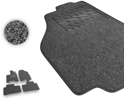 Текстильні килимки Pro-Eco Graphite для Acura MDX (mkIII)(не гібрид)(1-2 ряд) 2013-2020 (PE 2004666)