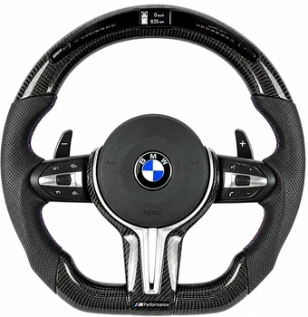 Карбоновый M-руль с LED-экраном для BMW F-серии — руль BMW F20 F21 F23 F30 F31 F32 F33 F36 X3 F25 X5 F15 F01 F02 F06 F07 F10 F11 F12 F13